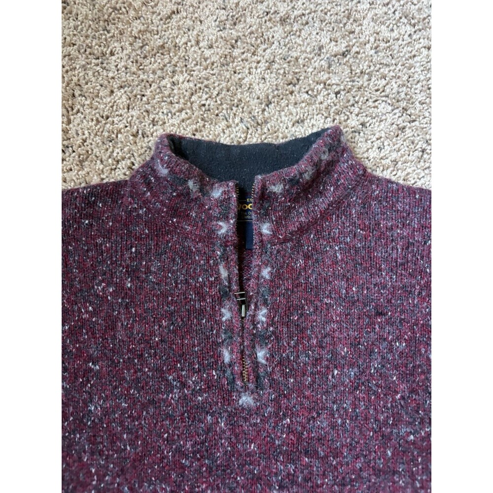 Woolrich Women’s Half Zip Ruby Grey Colored Sweater Size Large